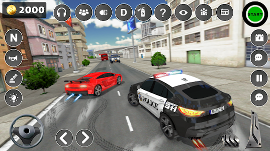 US Police Car: Car Gangster 3D