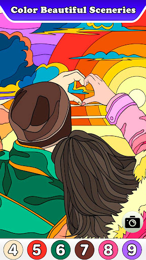 Valentines Love Color Numbers Screen 2