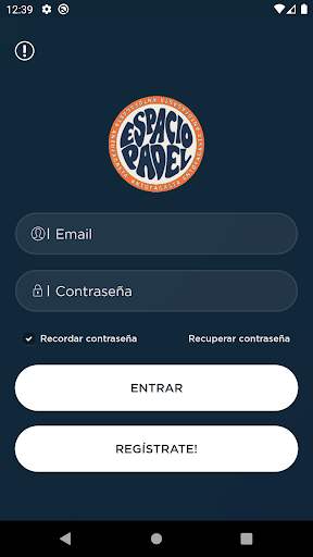 Android application Espacio Padel Antofagasta screenshort