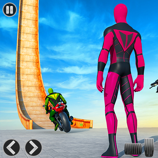 Superhero Bike Stunt Master 3D logo