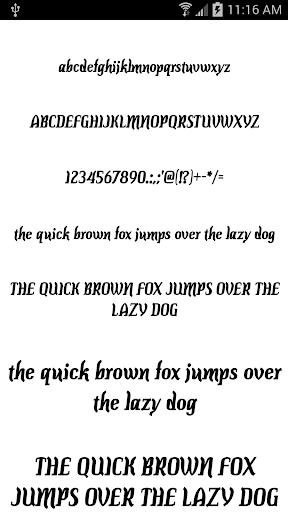 Android application Fonts Message Maker screenshort