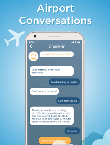 Android application Airport English with Airpain screenshort