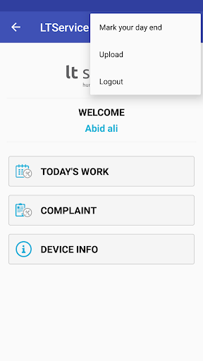 LTService Screen 3
