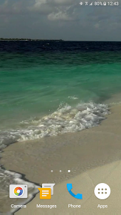 열 대 해변 라이브 배경 화면