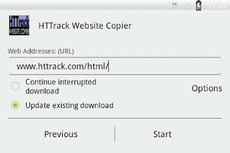 HTTrack Website Copier 3.49.02.63 APK screenshots 3