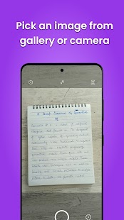 Handwriting to text - OCR Screenshot