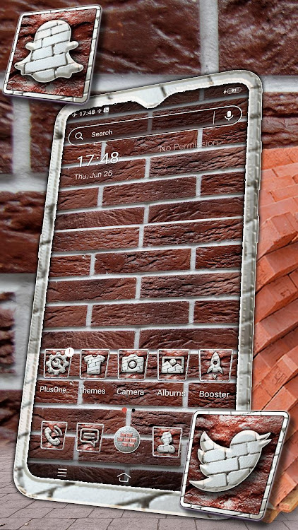 Brown Brick Theme Launcher - 1.1.3 - (Android)
