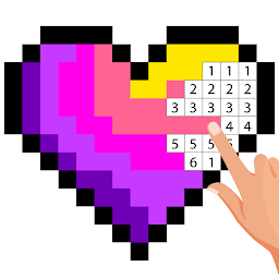 Icon image Pixel Art Color by number Game