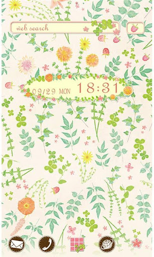 Android application Flower Wallpaper Green Leaf screenshort