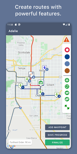 Android application Adelie Logistics screenshort