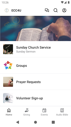 Android application Emmanuel Community Church - OH screenshort