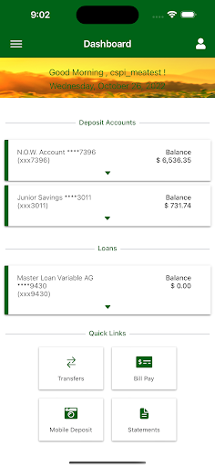 Farmers Trust & Savings Bank Screen 2