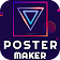 Poster Maker 2021 Flyer, Banner Ad graphic design icon