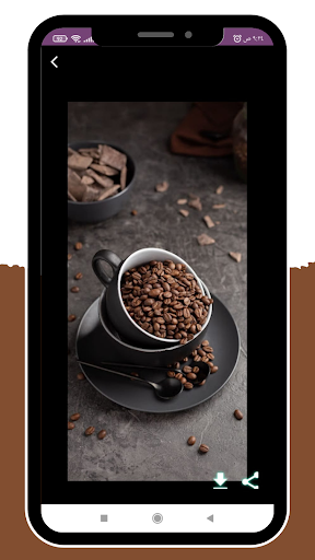 Android application خلفيات القهوة screenshort