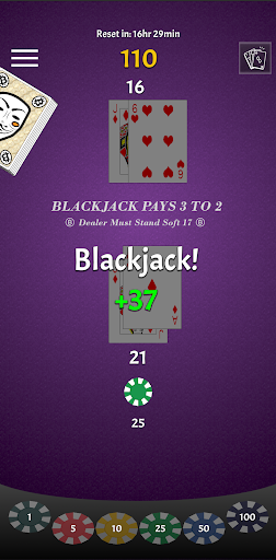 Bitcoin Blackjack Screen 2
