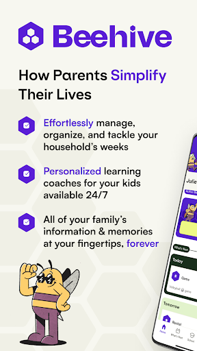 Android application Beehive - Parenting Simplified screenshort