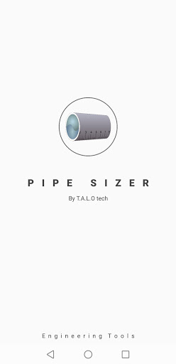 Android application Pipe Sizer screenshort