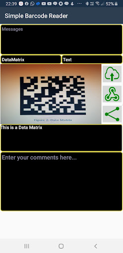 Simple Barcode Reader Screen 2