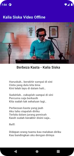 Kalia Siska Video Offline Screen 3
