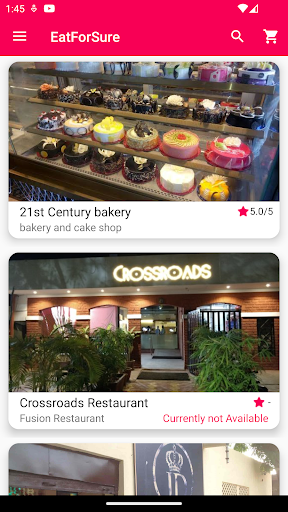 Android application EatForSure screenshort