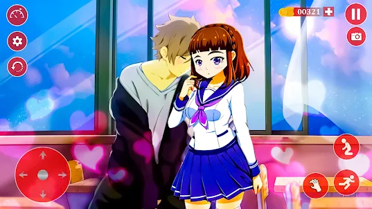 Anime High School Romance Game