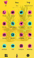 screenshot of Sunglassed Pineapples Theme