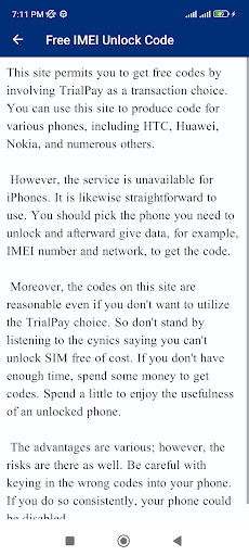 SIM Unlock Any Device Guide Screen 2