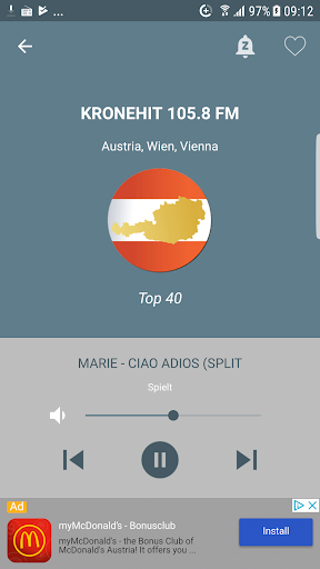 Austrian Radio Stations Screen 3