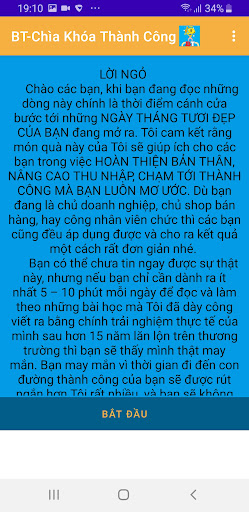 Android application BT-Chìa Khóa Thành Công screenshort