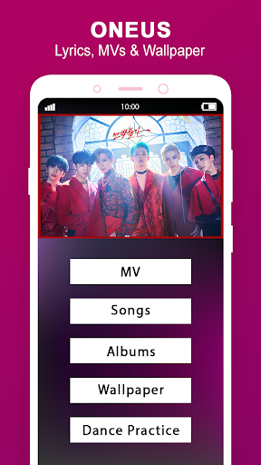 Android application ONEUS Lyrics, MVs & Wallpaper screenshort