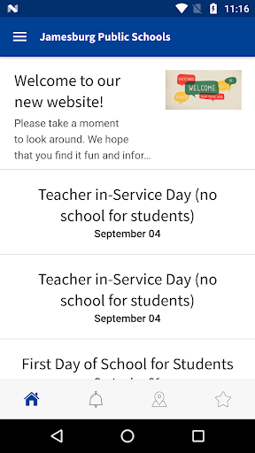 Android application Jamesburg Public Schools screenshort
