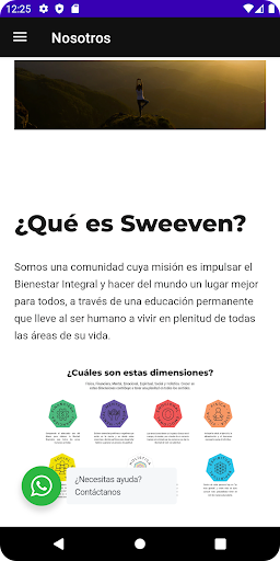 Android application Sweeven screenshort