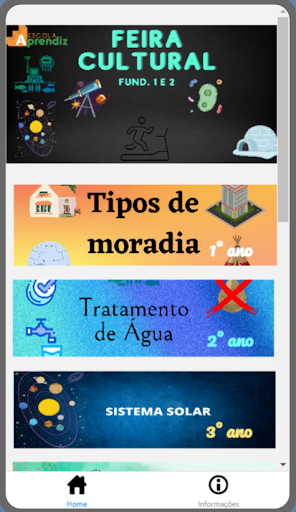 Android application Feira Cultural - Aprendiz screenshort