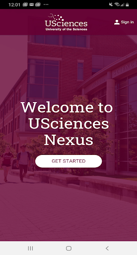 Android application U Sciences Nexus screenshort