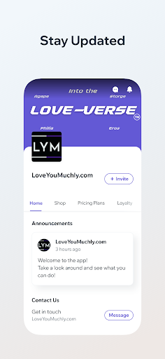 LoveYouMuchly.com Screen 2