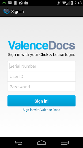 Android application ValencePics screenshort