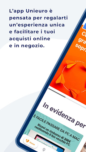 Android application Unieuro screenshort