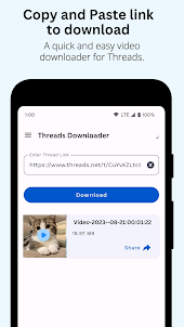 Video downloader for Threads