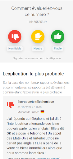 SpamCalls: Appels de Spam Screen 2