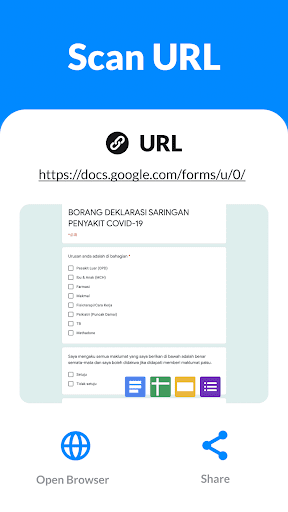 Screenshot of QR Code Scanner & Scanner App