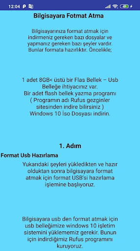 Format Nasıl Atılır