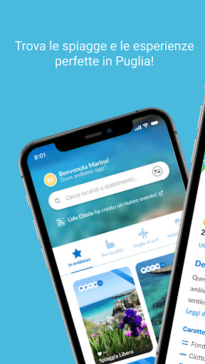 Android application inSpiaggia screenshort