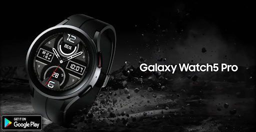 Android application Hybrid DARK Watchface screenshort