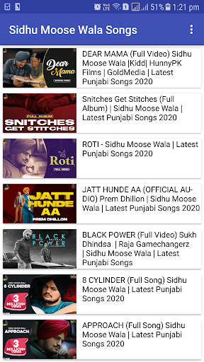 Android application Sidhu Moose Wala Songs screenshort