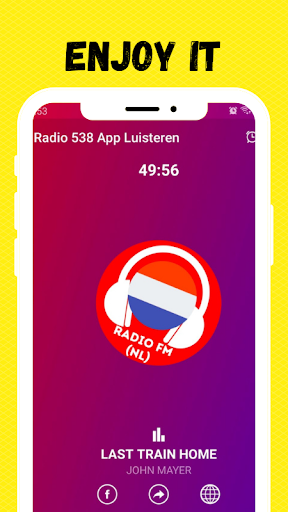 Radio 538 App Luisteren Screen 3