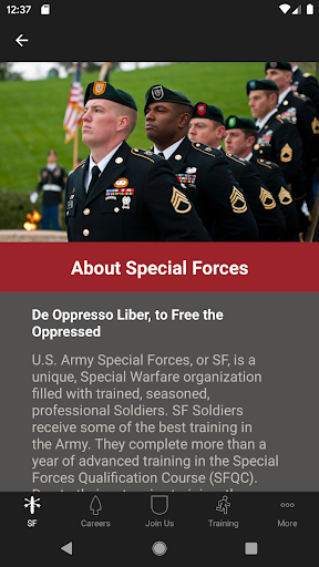 U.S. Army Special Forces Screen 2