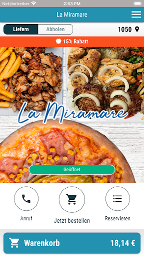 Android application La Miramare screenshort