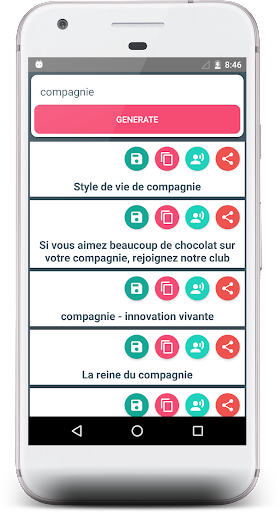 Slogan Maker French Screen 3