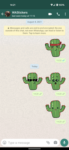 Cactus stickers for WhatsApp Screen 2