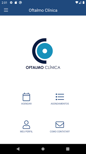 Android application Oftalmo Clínica screenshort